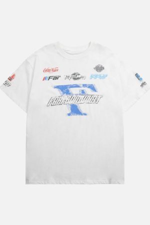 Concert Outfit Racing Afterimage Lettering T-Shirt