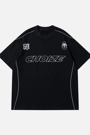 Concert Outfit Racing Elements Stripe Tee