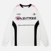 Concert Outfit Racing Oversized Long Sleeve T-Shirt