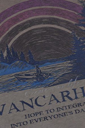 Concert Outfit Rainbow Print Crew Neck T-Shirt