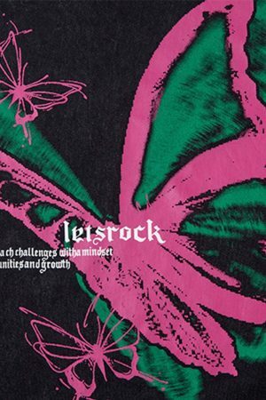 Concert Outfit Raw Edge Butterfly Print Vest