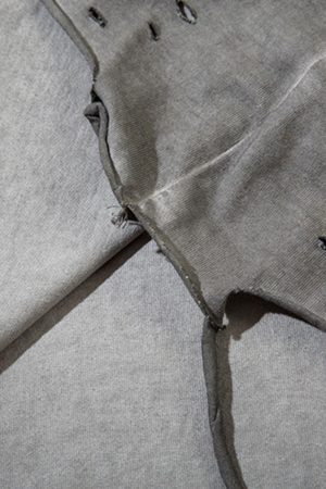 Concert Outfit Raw Edge Butterfly Print Vest