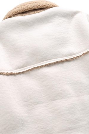 Concert Outfit Raw Edge Star Embroidered Fleece Jacket