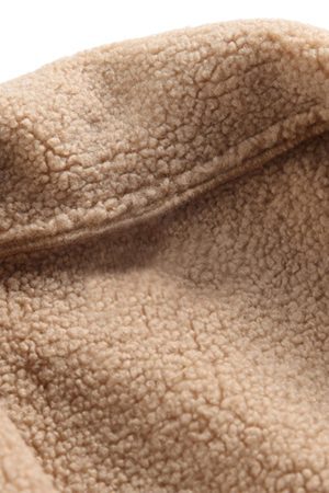 Concert Outfit Raw Edge Star Embroidered Fleece Jacket