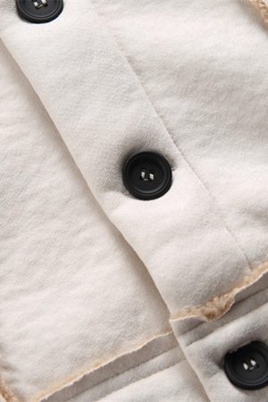 Concert Outfit Raw Edge Star Embroidered Fleece Jacket