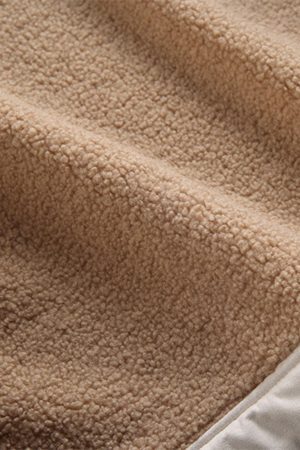 Concert Outfit Raw Edge Star Embroidered Fleece Jacket