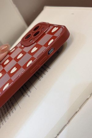 Concert Outfit Red Love Lattice iPhone Case