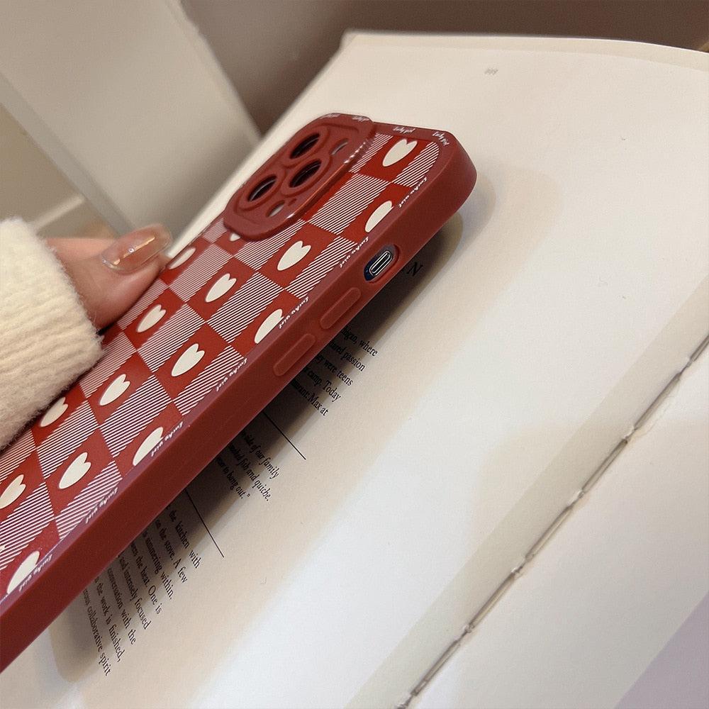 Concert Outfit Red Love Lattice iPhone Case Concert Outfit Red Love Lattice iPhone Case