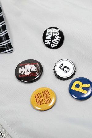 Concert Outfit Retro Badge Stitching Work Jacket