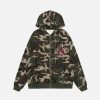 Concert Outfit Retro Camo Hoodie
