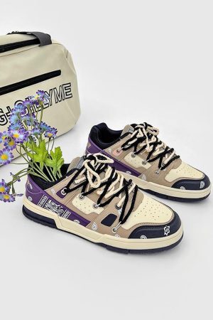 Concert Outfit Retro Cashew Flower Board Casual Shoes