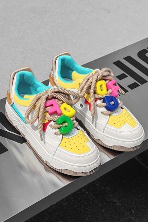 Concert Outfit Retro Casual Couple Sneakers