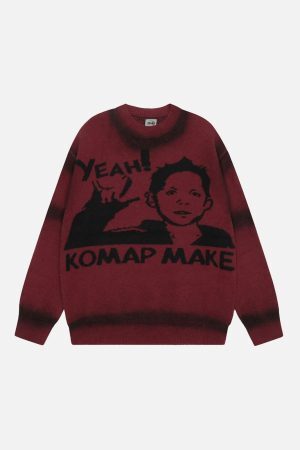 Concert Outfit Retro character YEAH! sweater