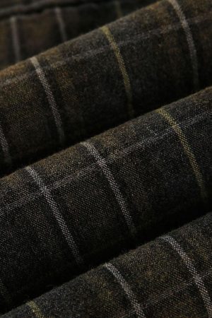 Concert Outfit Retro Cleanfit Plaid Shirt