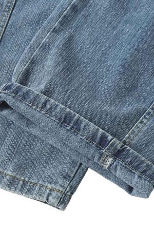 Concert Outfit Retro Cleanfit Washed Baggy Jeans