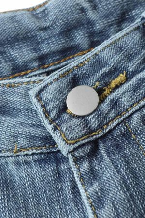 Concert Outfit Retro Cleanfit Washed Baggy Jeans