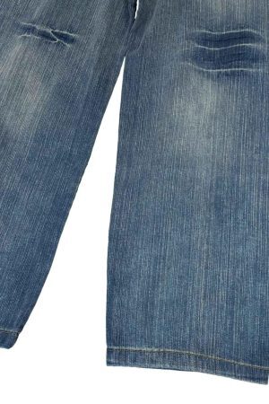 Concert Outfit Retro Cleanfit Washed Baggy Jeans