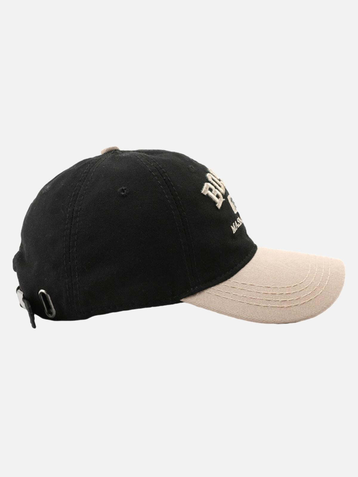 Concert Outfit Retro Colorblocked Monogrammed Embroidered Cap Concert Outfit Retro Colorblocked Monogrammed Embroidered Cap