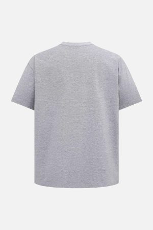 Concert Outfit Retro Contrast Color Embroidered Letter T-Shirt