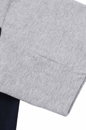 Concert Outfit Retro Contrast Color Embroidered Letter T-Shirt