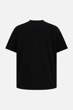 Concert Outfit Retro Contrast Color Stitching Embroidered Letter T-Shirt