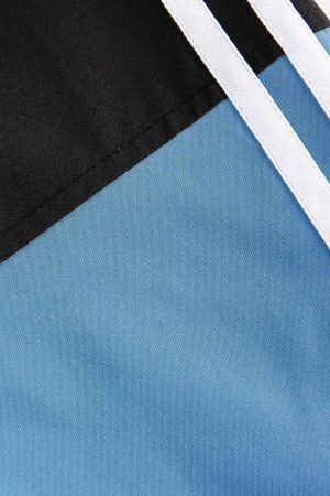 Concert Outfit Retro Contrast Color Stitching Jersey Jacket