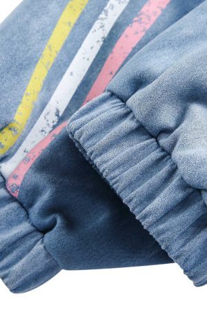 Concert Outfit Retro Contrast Suede Track Jacket