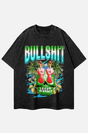 Concert Outfit Retro Creative Letter Finger T-Shirt