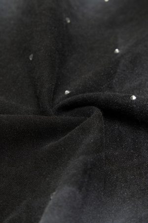 Concert Outfit Retro Crystal Letter T-Shirt