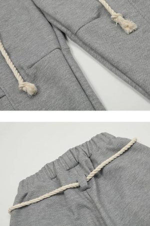 Concert Outfit Retro Curved Drape Sweatpants