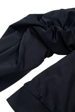 Concert Outfit Retro Deconstructed Bomber Jacket