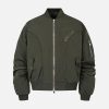 Concert Outfit Retro Deconstructed Bomber Jacket