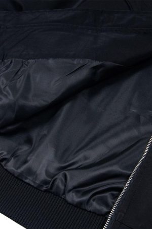 Concert Outfit Retro Deconstructed Bomber Jacket