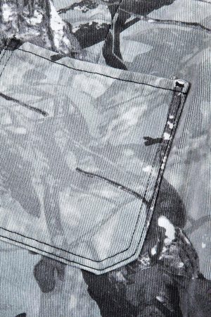 Concert Outfit Retro Distressed Camouflage Workwear Hip-Hop Shorts