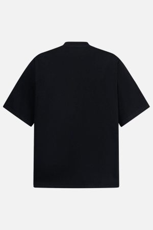 Concert Outfit Retro Embroidery Beaded Letter Print T-Shirt