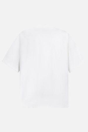 Concert Outfit Retro Embroidery Beaded Letter Print T-Shirt