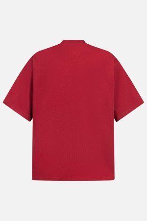 Concert Outfit Retro Embroidery Beaded Letter Print T-Shirt