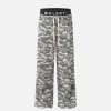 Concert Outfit Retro Fake Two-Piece Camouflage Pants