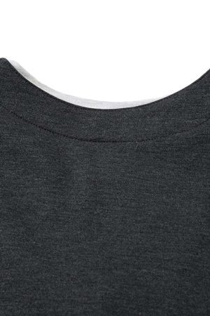 Concert Outfit Retro Faux Two-Piece Print T-Shirt