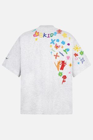 Concert Outfit Retro Graffiti Hand-Painted T-Shirt