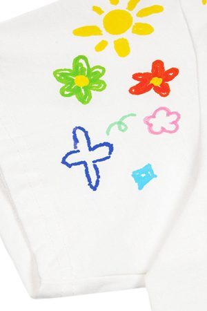 Concert Outfit Retro Graffiti Hand-Painted T-Shirt