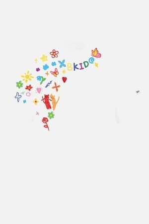 Concert Outfit Retro Graffiti Hand-Painted T-Shirt