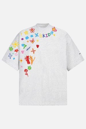 Concert Outfit Retro Graffiti Hand-Painted T-Shirt