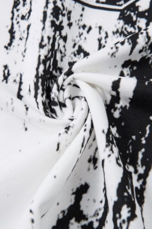 Concert Outfit Retro Graffiti Lettering T-Shirt