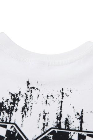 Concert Outfit Retro Graffiti Lettering T-Shirt