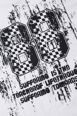 Concert Outfit Retro Graffiti Lettering T-Shirt