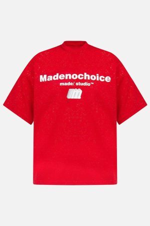 Concert Outfit Retro Heavy Starry Sky Print Font Design Short-Sleeved T-Shirt