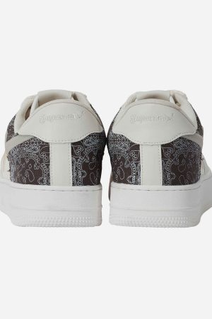 Concert Outfit Retro High Street Men's Low Top Skate Casual Shoes