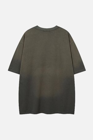 Concert Outfit Retro High Street Spider Pattern Foam T-Shirt