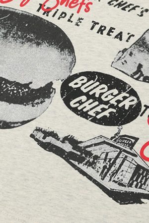 Concert Outfit Retro Hip-Hop Black And White Sticker T-Shirt